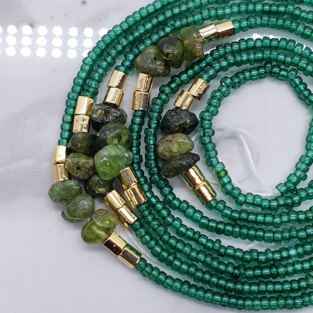 Green Goddess Waist Beads